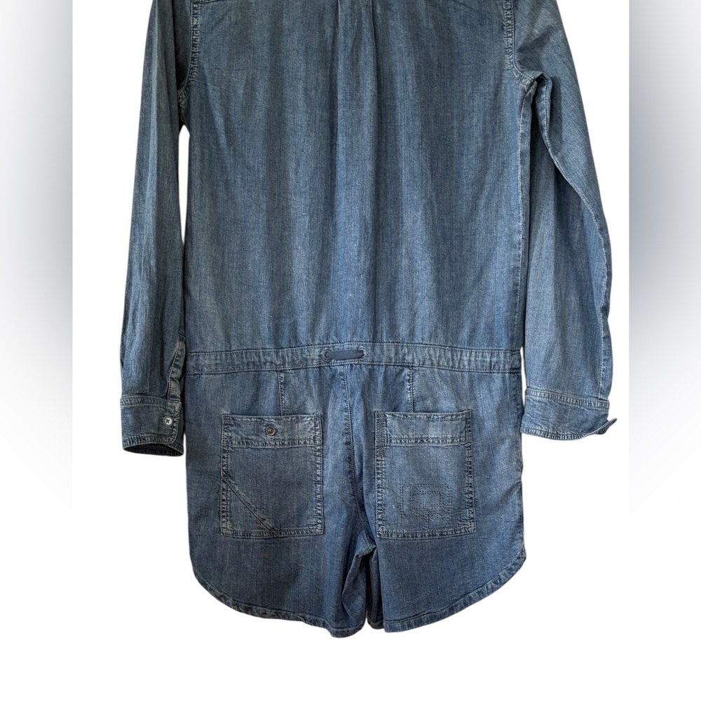 Denim Holding Horses Romper Chambray - Picture 5 of 7